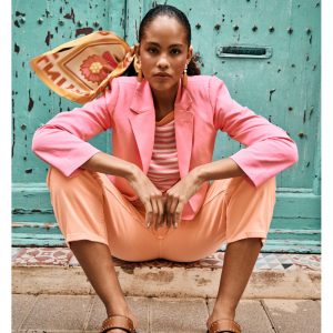 LOLA CASADEMUNT LS2602038 Americana sin abrochar ROSA