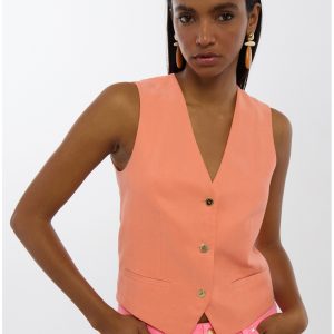 LOLA CASADEMUNT LS2602040 Chaleco entallado CORAL