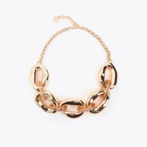 LOLA CASADEMUNT LS2603037 Collar combinación eslabones metálicos Dorado