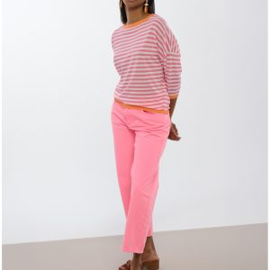 LOLA CASADEMUNT LS2614019 Pantalón carrot fluor ROSA NEON