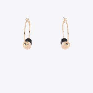 LOLA CASADEMUNT LS2603028 Pendiente aro con detalles acrílicos multicolor Metal-multicolor