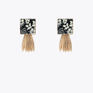 LOLA CASADEMUNT LS2603052 Pendiente sello cerámica pintada Metal-crudo
