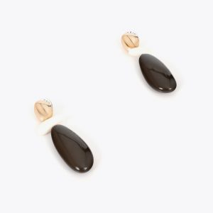 LOLA CASADEMUNT LS2603048 Pendientes combinados resina bicolor Metal-negro