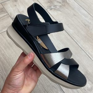 MARILA JUNA GONDOLA CRAQUELE PLOMO NEGRO