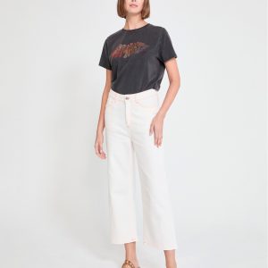 LOLA CASADEMUNT MS2614013 Culotte sarga con stiching a contraste PIEDRA