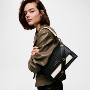 TOUS 2002358251 Bandolera mediana negra Audree Saffiano