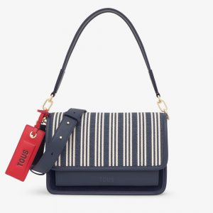 TOUS 2002436733 Bandolera mediana azul marino Audree Canvas