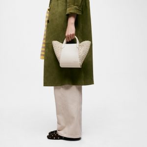 TOUS 2002438901 Capazo pequeño beige TOUS Tulip Rafia