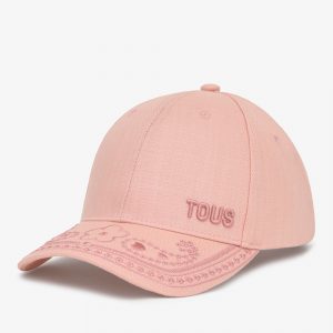 TOUS 2002439213 Gorra rosa oscuro bordado TOUS Motifs Paisley