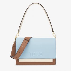 TOUS 2002358234 Bandolera mediana azul cielo Audree Saffiano