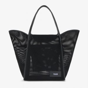 TOUS 2002438451 Capazo grande negro TOUS Tulip Mesh