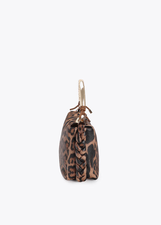 LOLA CASADEMUNT LF2604001 Bandolera 1981 mediana efecto piel CRUDO-NEGRO U - Imagen 3