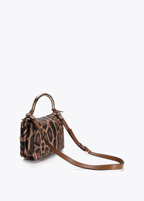 LOLA CASADEMUNT LF2604001 Bandolera 1981 mediana efecto piel CRUDO-NEGRO U - Imagen 4