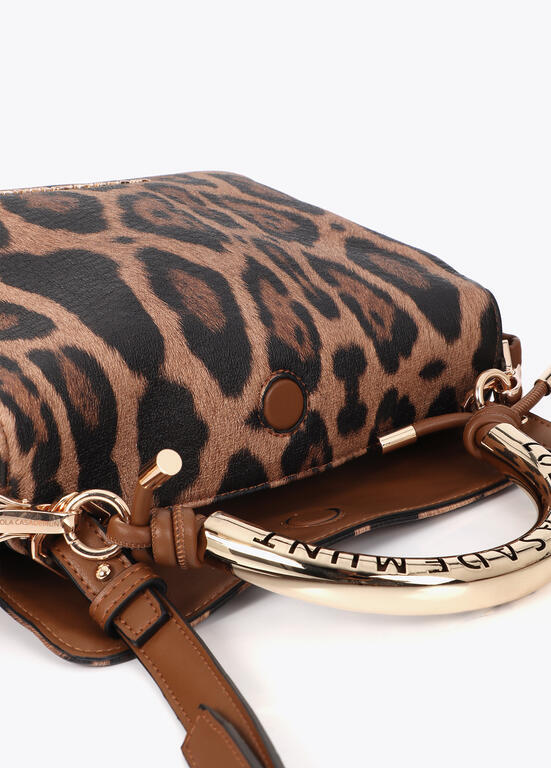LOLA CASADEMUNT LF2604001 Bandolera 1981 mediana efecto piel CRUDO-NEGRO U - Imagen 5