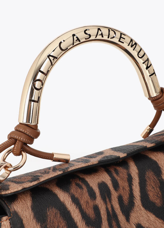 LOLA CASADEMUNT LF2604001 Bandolera 1981 mediana efecto piel CRUDO-NEGRO U - Imagen 6