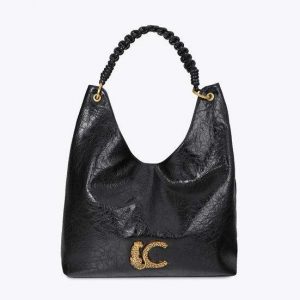 LOLA CASADEMUNT LF2604026 Shopper con detalle de asa trenzada NEGRO U