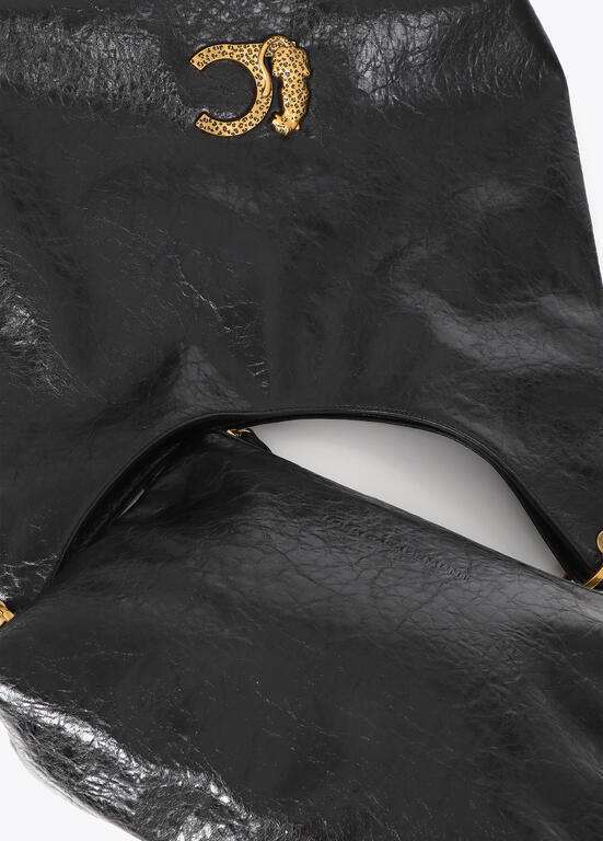 LOLA CASADEMUNT LF2604026 Shopper con detalle de asa trenzada NEGRO U - Imagen 5