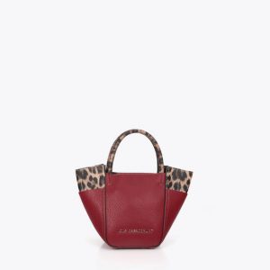 LOLA CASADEMUNT LF2604066 Bandolera efecto piel bicolor BURDEOS U