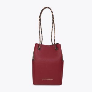 LOLA CASADEMUNT LF2604067 Shopper efecto piel bicolor BURDEOS U
