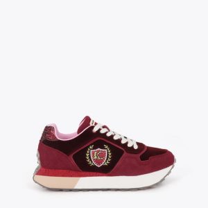 LOLA CASADEMUNT LF2605013 Deportiva con plataforma personalizada NEGRO-ROJO