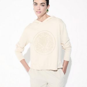 LOLA CASADEMUNT LF2611022 Jersey capucha rosco tachas PIEDRA
