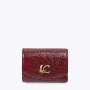 LOLA CASADEMUNT LF2612007 Monedero efecto cocodrilo BURDEOS U