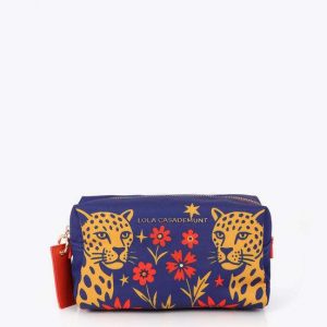 LOLA CASADEMUNT LF2612029 Neceser nylon estampado tigres AZUL-MULTICOLOR U