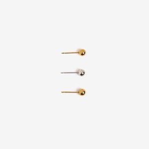 TIFFOSI 10064707 Pendientes dorados esféricos