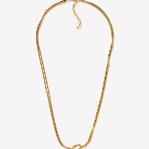 TIFFOSI 10064725 Collar dorado elegante