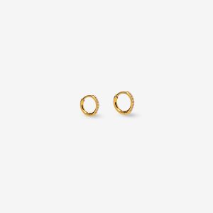 TIFFOSI 10064708 Pendientes dorados minimalistas