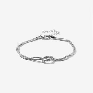 TIFFOSI 10064734 Pulsera Plata Minimalista