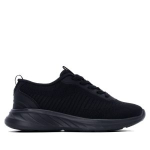 REFRESH 17605602 Zapatilla de mujer plano Negro