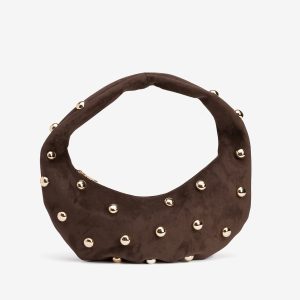 TIFFOSI 10067216 Bolso brown con tachuelas