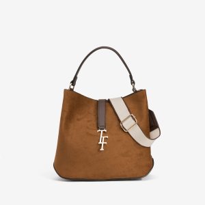 TIFFOSI 10067578 Bolso marrón estructurado