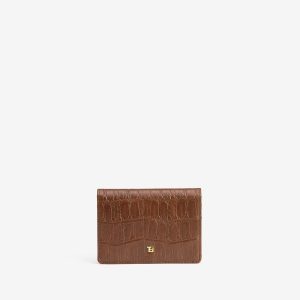 TIFFOSI 10068437 Cartera Camila Efecto Piel Marron