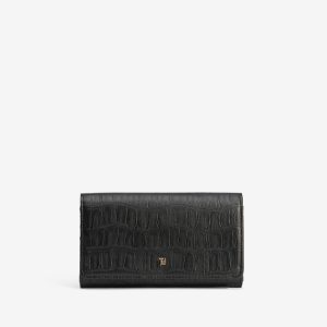 TIFFOSI 10068438 Cartera Lexi Efecto Piel Negro