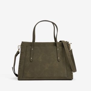TIFFOSI 10067579 Bolso verde city estructurado