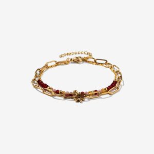 TIFFOSI 10068319 Pulsera Violeta Dorado