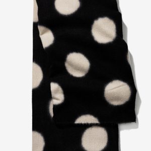 TIFFOSI 10067648 Bufanda negra con lunares