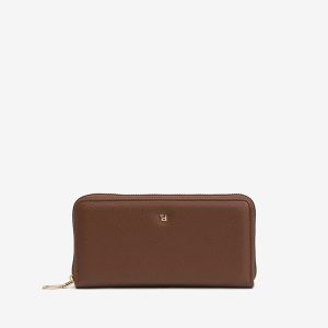 TIFFOSI 10063279 Monedero grande efecto piel Marron