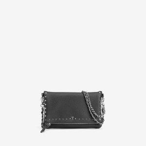 TIFFOSI 10067230 Bolso bandolera negro tachuelas