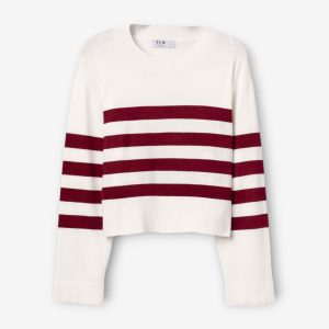 TIFFOSI 10067509 Sudadera Rayas Boomer Blanco