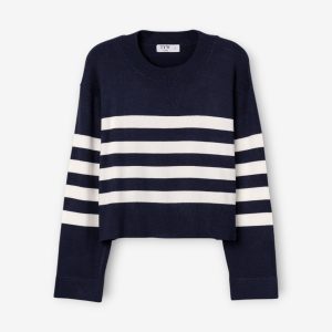 TIFFOSI 10067509 Sudadera Rayas Boomer Azul Marino