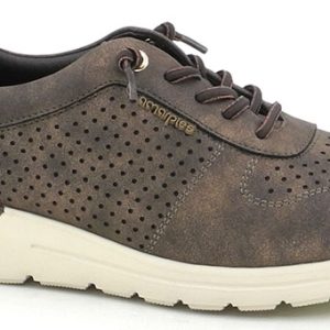 AMARPIES AHI31126 CASUAL PICADO CORDON ELASTICO MARRON