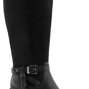 AMARPIES AJC31183 BOTA ALTA TACON MEDIO COMBI ELASTICO NEGRO