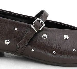 DANGELA DDN31826 BAILARINA TIRA FINA Y TACHUELAS MARRON