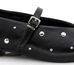 DANGELA DDN31826 BAILARINA TIRA FINA Y TACHUELAS NEGRO