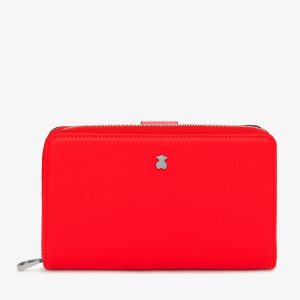 TOUS 2001689817 BILLETERA M. NEW DUBAI SAF. TRI-ROJO