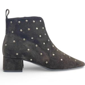 DESIREE RABAT5 Botin con remaches y tacon forrado SERRAJE MARRON