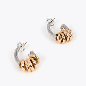 LOLA CASADEMUNT LF2603051 Pendiente aro bicolor METAL-METAL